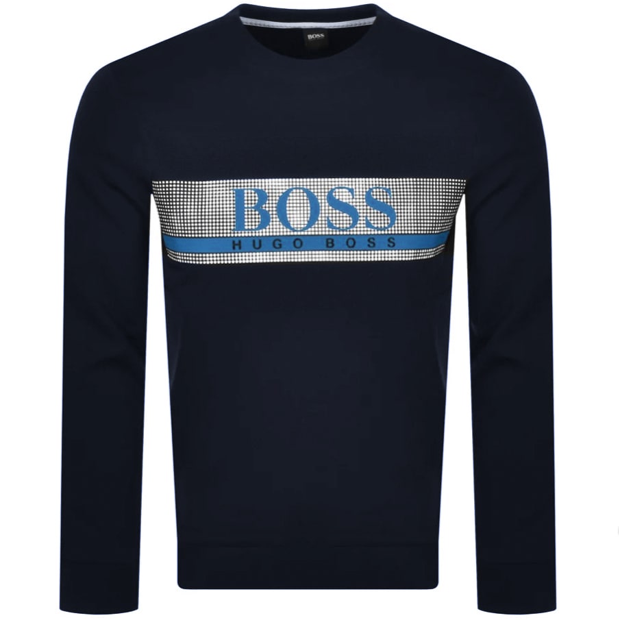 Bestseller Product BOSS Bodywear Authentic Crew Neck Sweatshirt Navy
